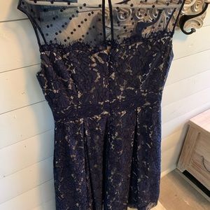 Eliza J Navy lace dress